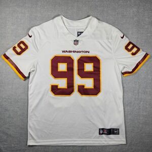 Nike Washington Commanders Chase Young 99 NFL Jersey White Mens Large